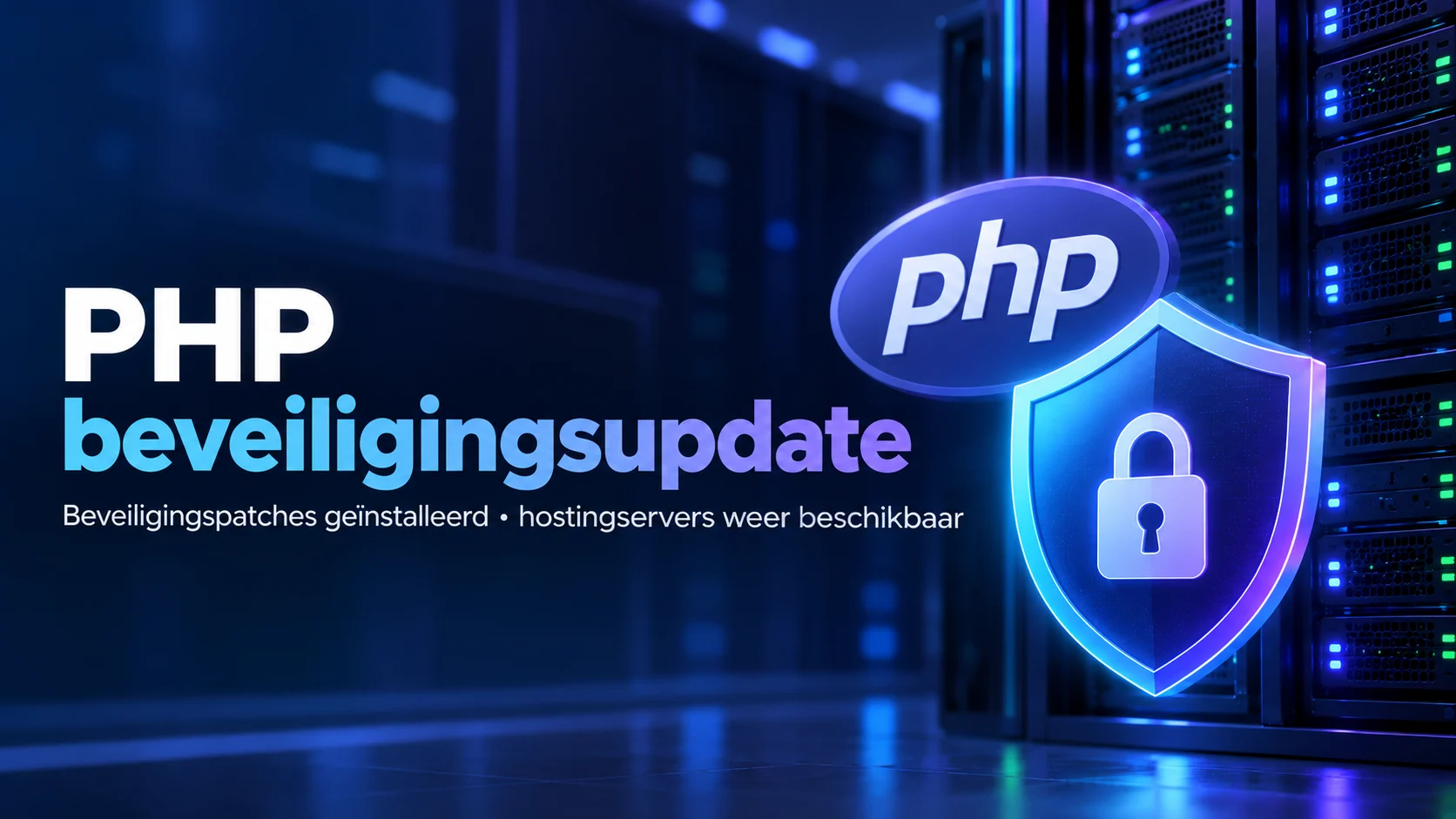 Onze hostingservers zijn weer online en alle diensten